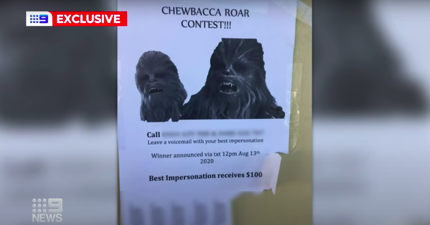 YouTube/9News The flyers have been posted all around town.